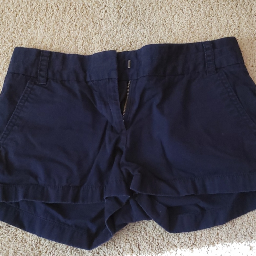 J. Crew Navy Chino Shorts Size 0